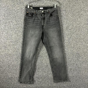 Levi's Women's Size 29x28 Gray Dark Wash 501 High Rise Straight Leg Jeans